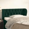 vidaXL Cabeceira de cama c/ abas veludo 103x23x78/88cm verde-escuro