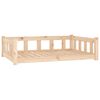 vidaXL Cama para c&atilde;es 105,5x75,5x28 cm Madeira maci&ccedil;a de pinho