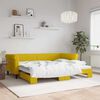 vidaXL Sof&aacute;-cama com gavet&atilde;o 90x200 cm veludo amarelo