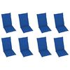 vidaXL Cadeiras de jardim dobr&aacute;veis c/ almofad&otilde;es 8 pcs ac&aacute;cia maci&ccedil;a