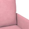 vidaXL Sof&aacute;s com almofada 110cm Rosa Contraplacado