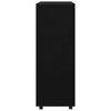 vidaXL Roupeiro 80x40x110 cm derivados de madeira preto