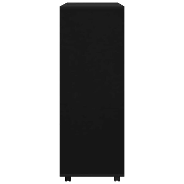 vidaXL Roupeiro 80x40x110 cm derivados de madeira preto