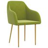 vidaXL Cadeiras de jantar 2 pcs veludo verde-claro