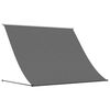 vidaXL Toldo retr&aacute;til 250x150 cm tecido e a&ccedil;o antracite