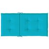vidaXL Almofad&otilde;es p/ cadeira de encosto baixo 6 pcs tecido turquesa