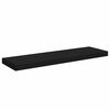 vidaXL Prateleiras parede suspensas 4 pcs 80x23,5x3,8cm MDF preto