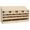 vidaXL Ninho p/ galinhas 4 compartimentos 106x40x59 cm pinho maci&ccedil;o