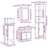 vidaXL Conjunto de M&oacute;veis para Banheiro 4 pcs Carvalho Sonoma
