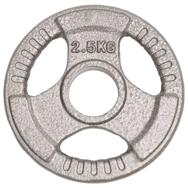 vidaXL Discos de muscula&ccedil;&atilde;o ol&iacute;mpicos 4 pcs 10 kg ferro fundido