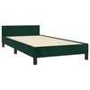 vidaXL Estrutura de cama sem colch&atilde;o 80x200 cm veludo verde-escuro