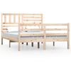 vidaXL Estrutura de cama 140x190 cm madeira maci&ccedil;a