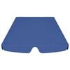 vidaXL Toldo suplente baloiço jardim 188/168x145/110 cm azul