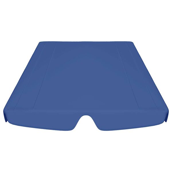 vidaXL Toldo suplente baloiço jardim 188/168x145/110 cm azul