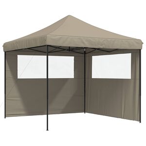vidaXL Tenda de Festa 292 x 292 x 315 cm Cinzento-acastanhado