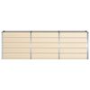 vidaXL Floreira Ivory 160 x 40 x 75 cm A&ccedil;o