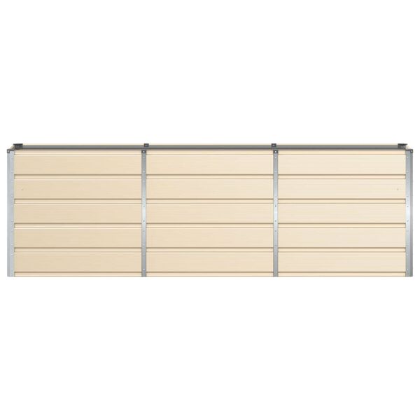 vidaXL Floreira Ivory 160 x 40 x 75 cm A&ccedil;o