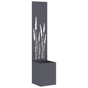vidaXL Tela de Privacidade para Jardim Fretwork Antracite 32 x 150 cm