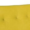 vidaXL Banco Chesterfield Amarelo 112 x 65,5 x 75 cm Veludo