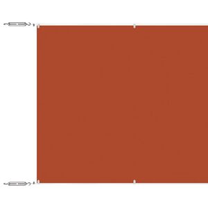 vidaXL Toldo vertical 60x1000 cm tecido oxford cor terracota