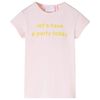 T-shirt de crian&ccedil;a rosa-suave 104