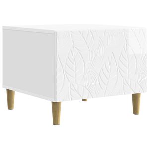 vidaXL Mesa de centro Branco Brilhante 50 x 49 x 40 cm
