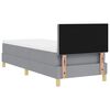 vidaXL Cama Box Spring LED Cinzento-claro 80 x 200 cm tecido