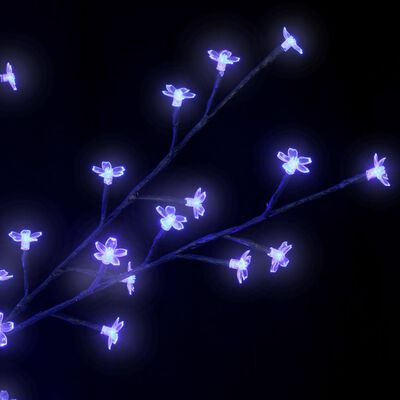 vidaXL Árvore de Natal 120 luzes LED flor cerejeira luz azul 150 cm