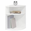 vidaXL Mesa de apoio Branco Brilhante 39,7 x 39,7 x 60 cm