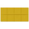 vidaXL Cabeceira de Parede 12 pcs Amarelo 60 x 30 cm Veludo