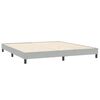 vidaXL Estrutura de cama sem colch&atilde;o 200x220 cm veludo cinzento-claro