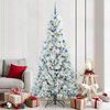 vidaXL &Aacute;rvore de Natal Articulada Artificial Branco 210 cm PE e PVC