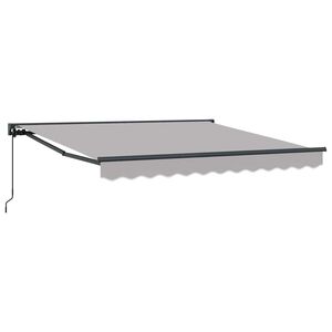 vidaXL Toldo Retr&aacute;til Cinzento-claro 300 x 250 cm Poli&eacute;ster e Metal