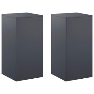 vidaXL Suporte para Plantas 2 pcs Antracite 40 x 40 x 80 cm