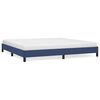 vidaXL Estrutura de cama sem colch&atilde;o 200x200 cm tecido azul