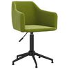 vidaXL Cadeiras de jantar giratórias 4 pcs veludo verde-claro