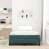 vidaXL Cama Box com colchão Verde Escuro 120 x 220 cm tecido