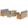 vidaXL Conjunto de Sof&aacute; de Jardim 9 unid. 8-N&uacute;mero de lugares