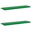 vidaXL Almofadas para Banco SOEST 2 unid. 100% Poli&eacute;ster Verde