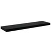 vidaXL Prateleiras de parede suspensas 4 pcs 90x23,5x3,8cm MDF preto
