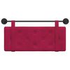 vidaXL Cabeceira Suspensa Vinho Vermelho 110 x 55 x 5 cm Veludo
