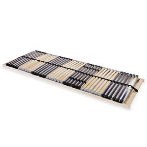 vidaXL Estrado de ripas com 42 ripas 7 zonas 80x200 cm