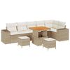 vidaXL Conjunto de Sof&aacute; de Jardim 9 unid. 6-N&uacute;mero de lugares