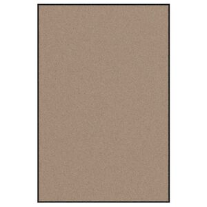 vidaXL Tapete de Entrada Bege e Preto 120 x 180 cm 100% Poliamida