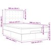 vidaXL Estrutura de cama otomana com colch&atilde;o 120x200 cm tecido azul