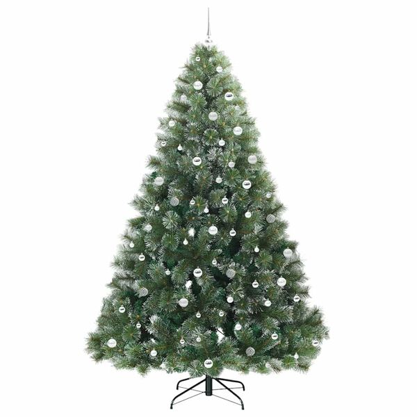 vidaXL &Aacute;rvore de Natal Artificial com 300 LEDs Verde 240 cm PE e PVC