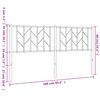 vidaXL Cabeceira de cama 160 cm metal preto