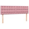vidaXL Cama box spring com colch&atilde;o 160x210 cm veludo rosa