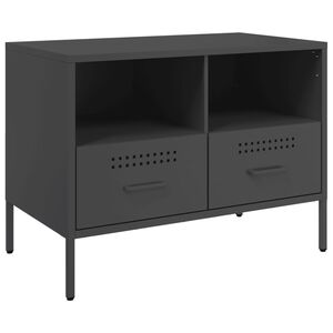 vidaXL M&oacute;vel de TV 68x39x50,5 cm a&ccedil;o preto