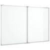 vidaXL Quadro branco magn&eacute;tico dobr&aacute;vel 120x100x1,7 cm alum&iacute;nio
